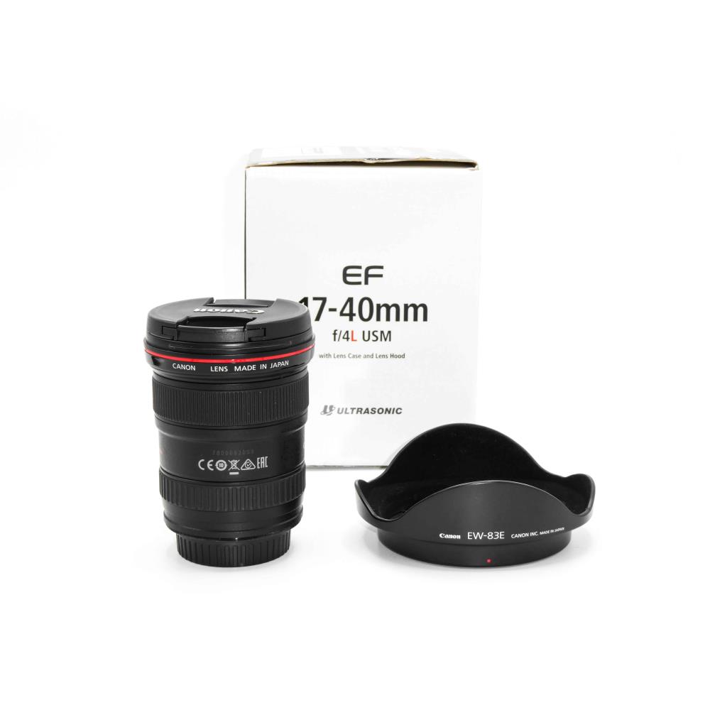 Canon EF 17-40mm f/4.0 L USM NSHOT Usato fotografico garantito  Noleggio, Vendita Valutazione e Ritiro di materiale fotografico