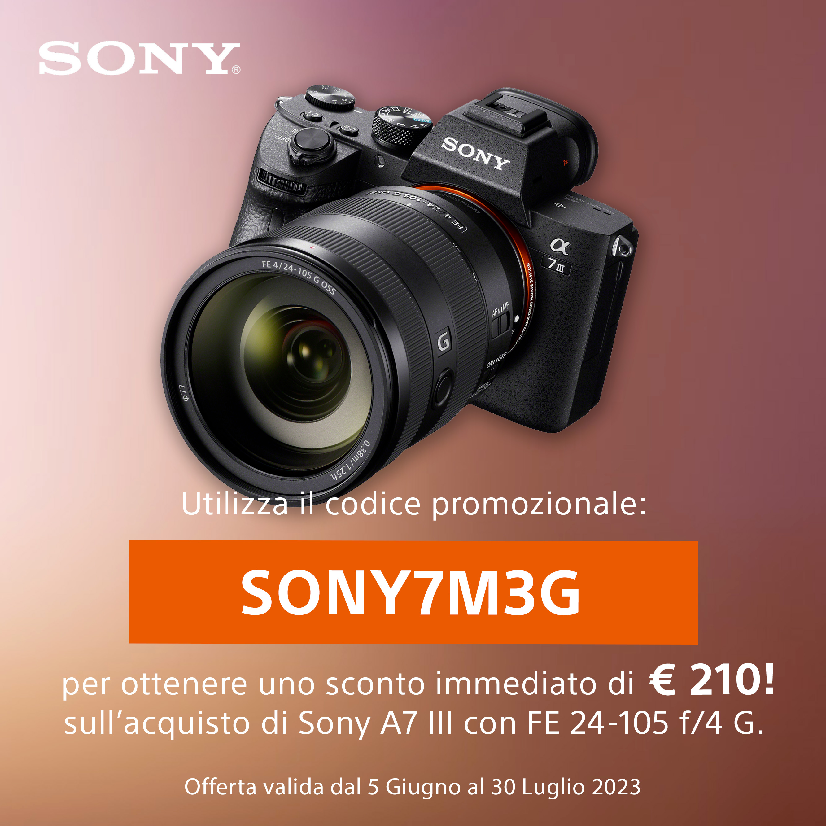 Sony Codice Sconto A7 III - KIT 24-105